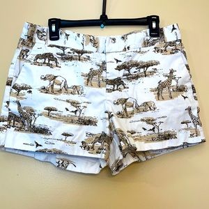 Safari print women’s shorts